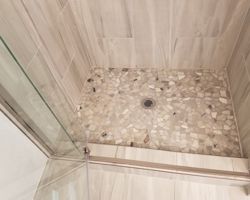 bath remodel shower floor